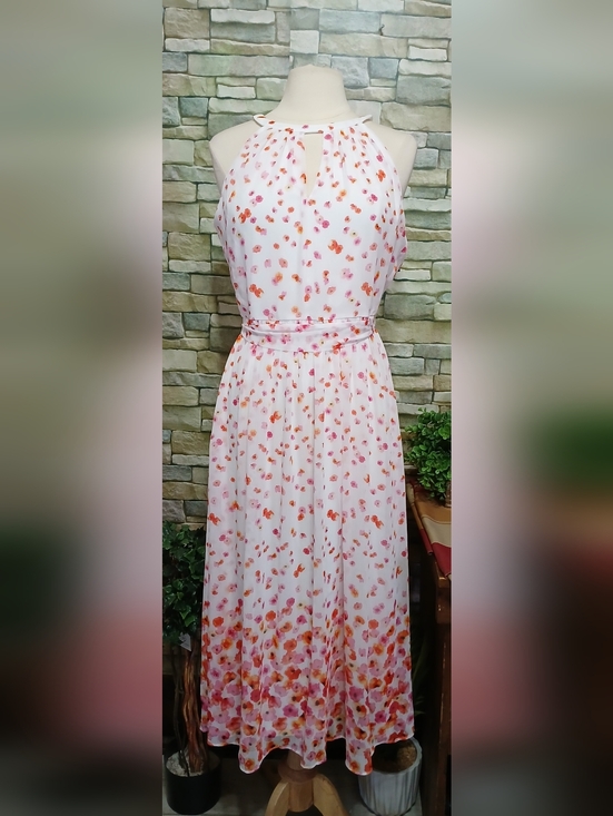 Dkny Dresses & Skirts - New DKNY Floral Belted Long Dress Size 10 Whimsigoth Feminine Romantic
